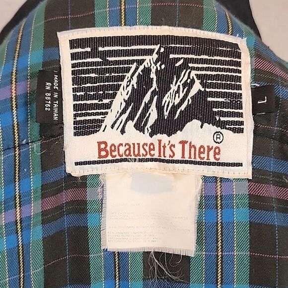 Because It's There 80s vintage ski jacket in teal blue Women's Size L - Picture 8 of 10